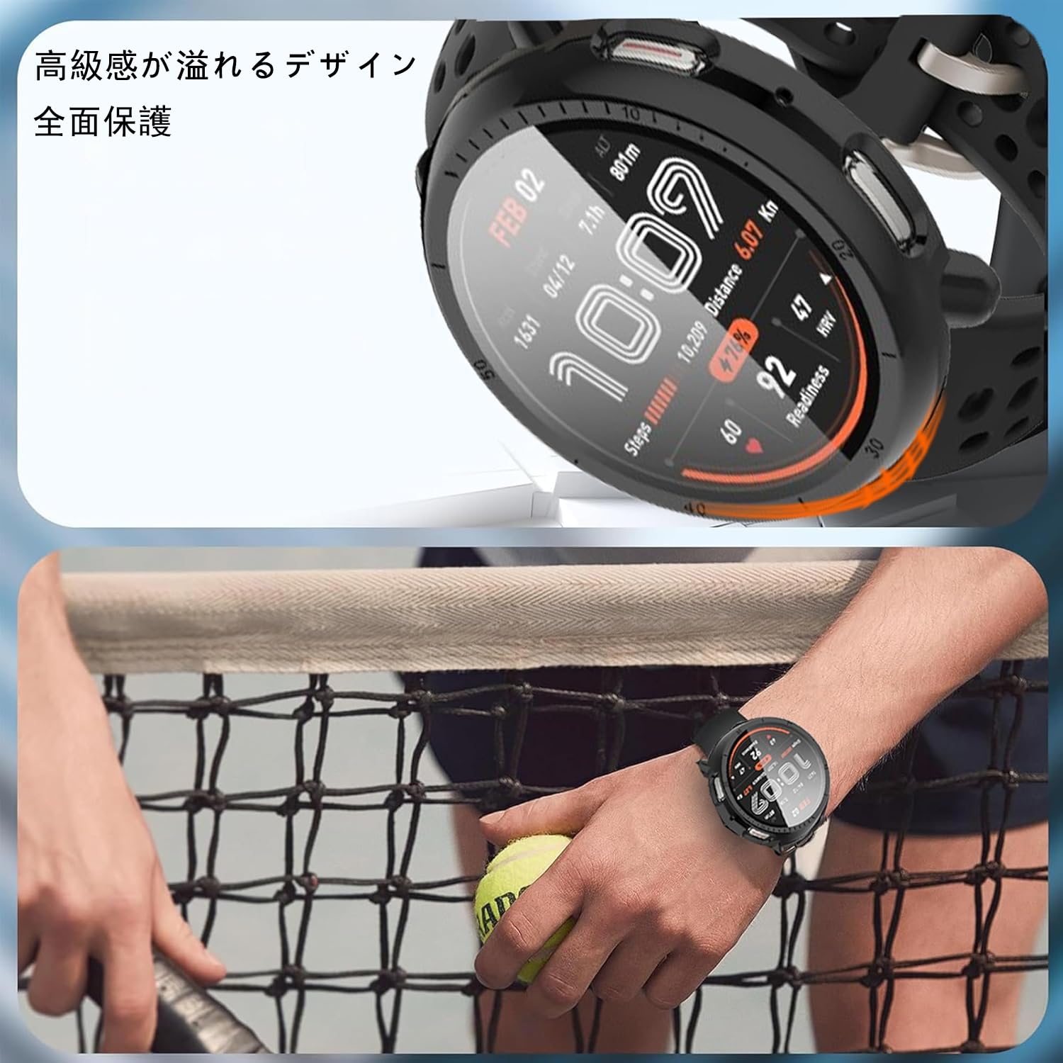 Amazon.co.jp: 【2枚セット】For Amazfit Active 2 ケース フィルム+PC
