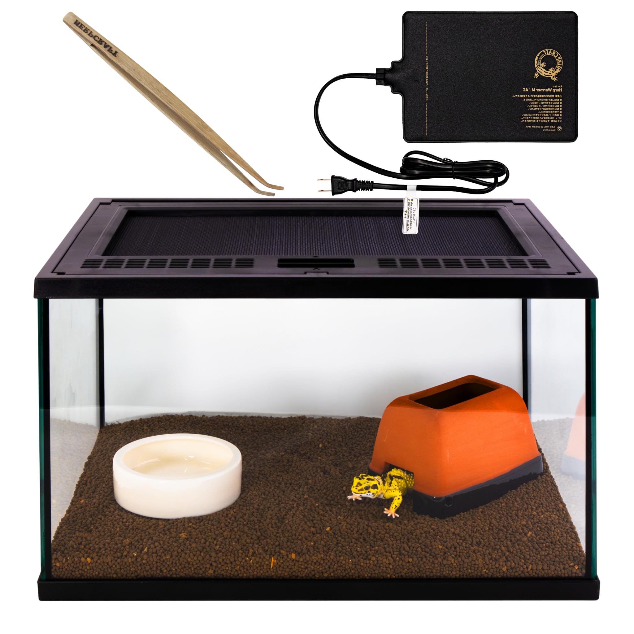 爬虫類 ケージ 飼育 セット 水皿 ヒーター ウェットシェルター バス