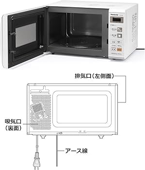 Amazon | パナソニック 電子レンジ 単機能 22L ヘルツフリー ホワイト