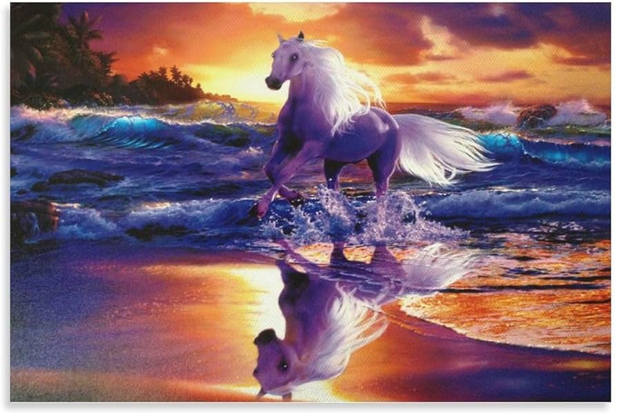 馬・No.005／「HAKU 」アートポスター 400×500 馬・No.005／「HAKU