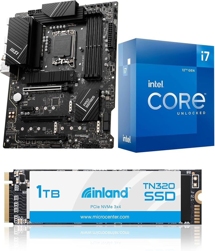 Amazon.com: INLAND 3 in 1 Bundle: Intel core i7-12700K Desktop CPU