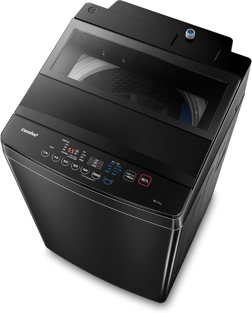 Amazon | COMFEE' 洗濯機 10kg 洗剤自動投入 ファミリー 3-4人用
