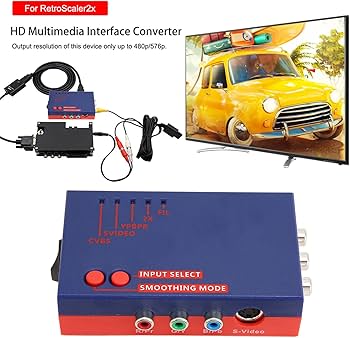 Amazon.com: Dilwe for RetroScaler2x AV to HDMI Converter Adapter
