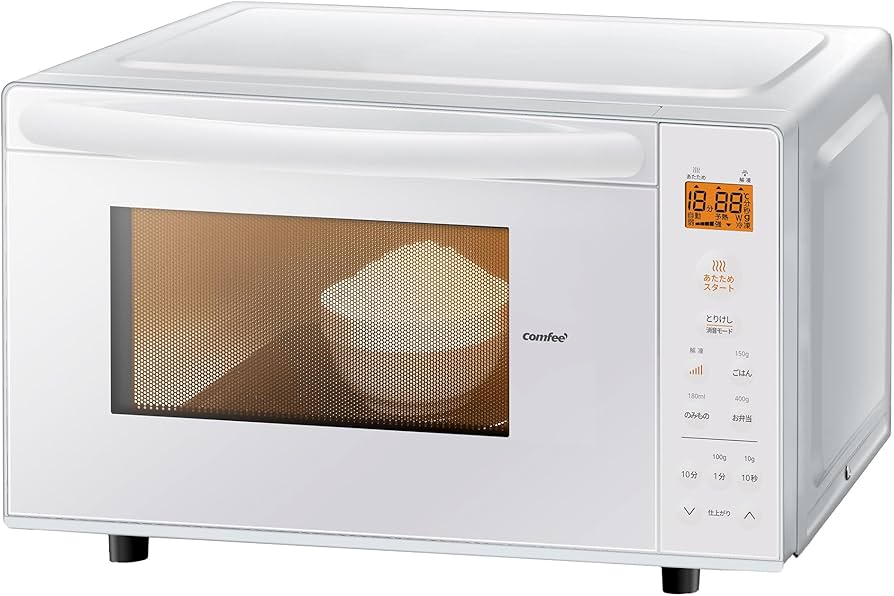 Amazon | コンフィー(COMFEE') 電子レンジ 17L フラットテーブル 縦