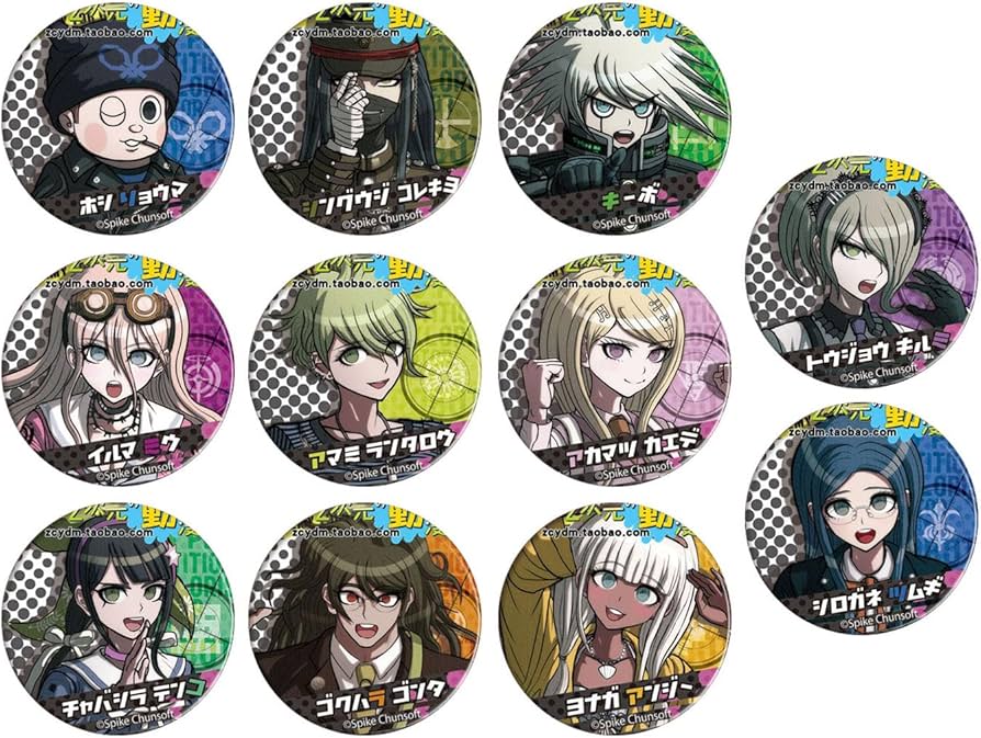 ダンガンロンパV3 血まみれ缶バッジ 全18種類 コンプリートセット