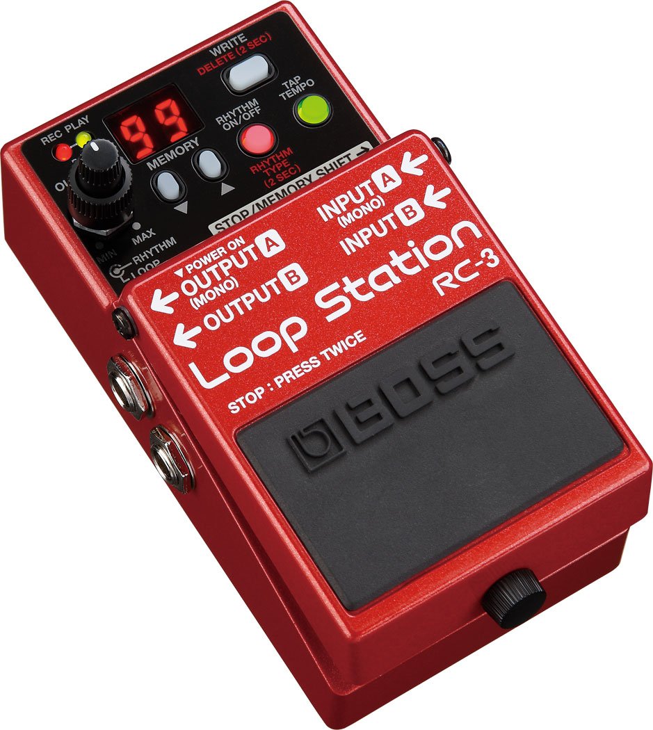 Amazon.com: BOSS RC-3 Loop Station Pedal, red : Musical Instruments
