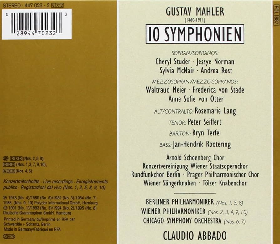 Amazon.co.jp: Claudio Abbado: Mahler 10 Symphonies: ミュージック