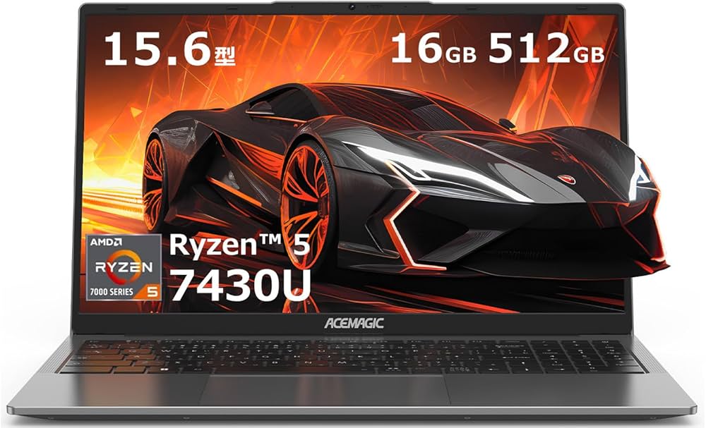 Amazon.co.jp: ACEMAGIC ノートパソコン Ryzen 5 7430U ノートPC 最大