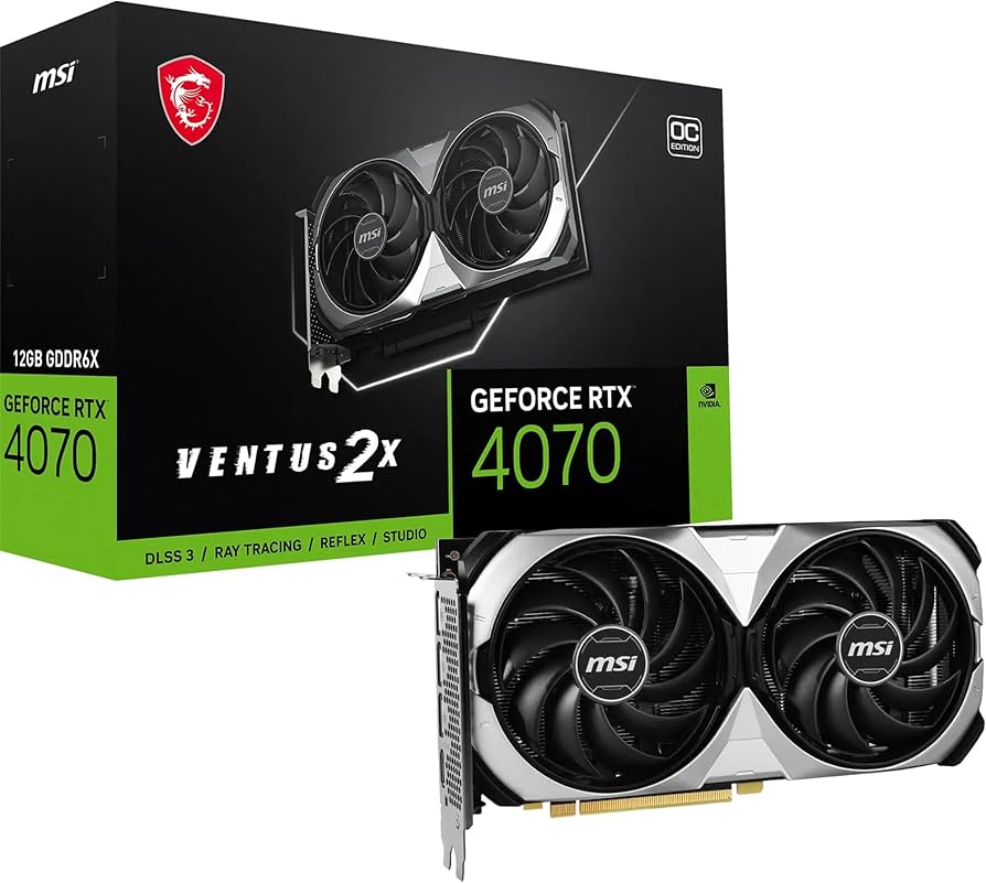 Amazon.com: MSI GeForce RTX 4070 Ventus 2X 12G OC Graphics Card
