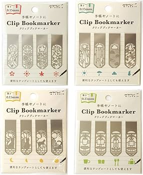 Amazon | DESIGNPHIL ミドリ(MIDORI） しおり クリップブックマーカー