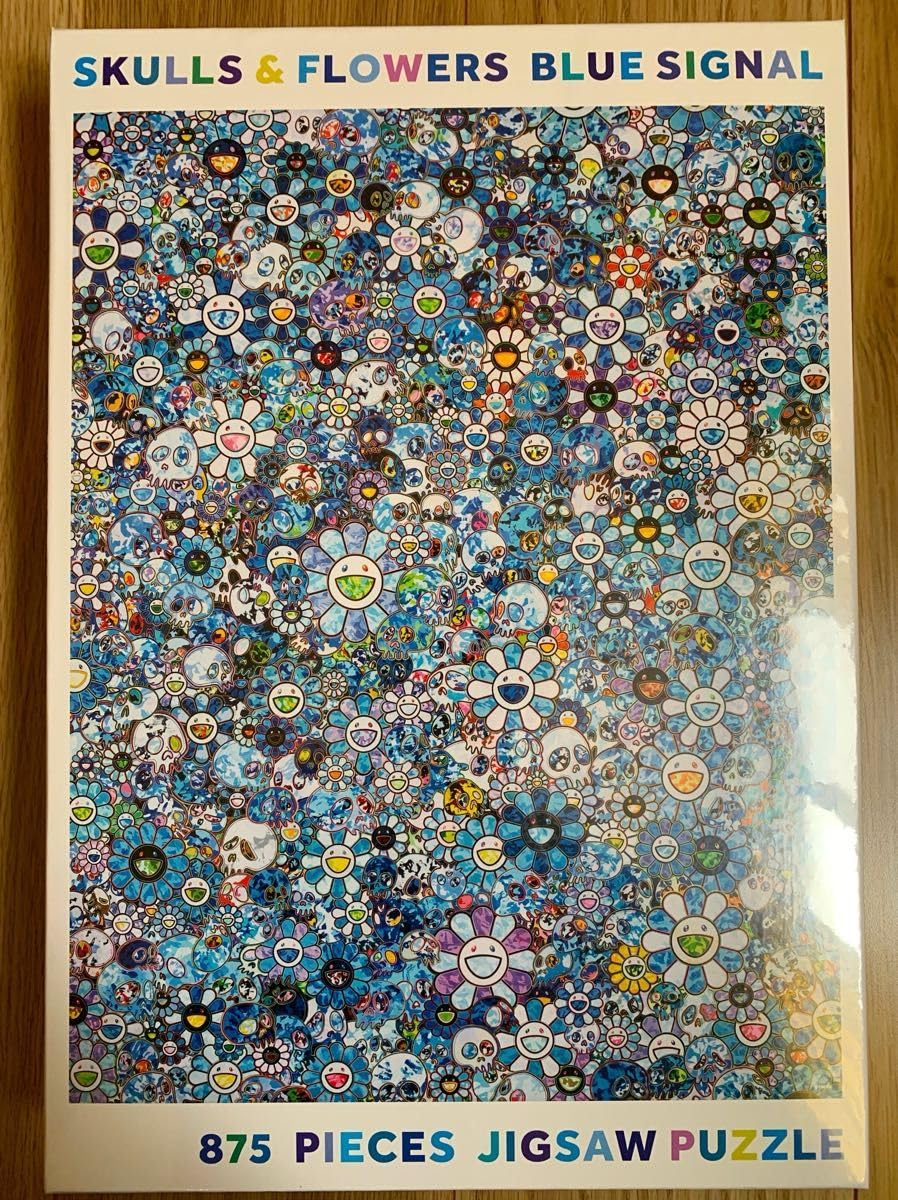 村上隆 SKULLS & FLOWERS BLUE SIGNAL 875ピース 村上隆 パズル 村上隆