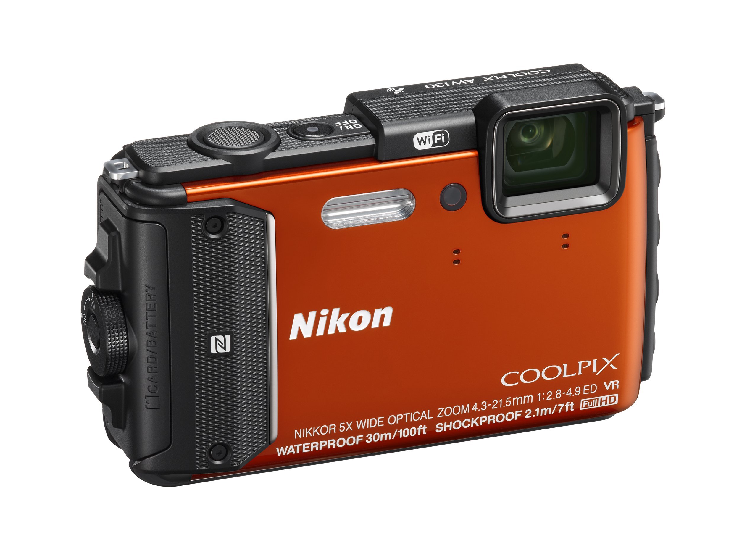 Amazon | Nikon デジタルカメラ COOLPIX AW130 オレンジ | コンパクト 通販