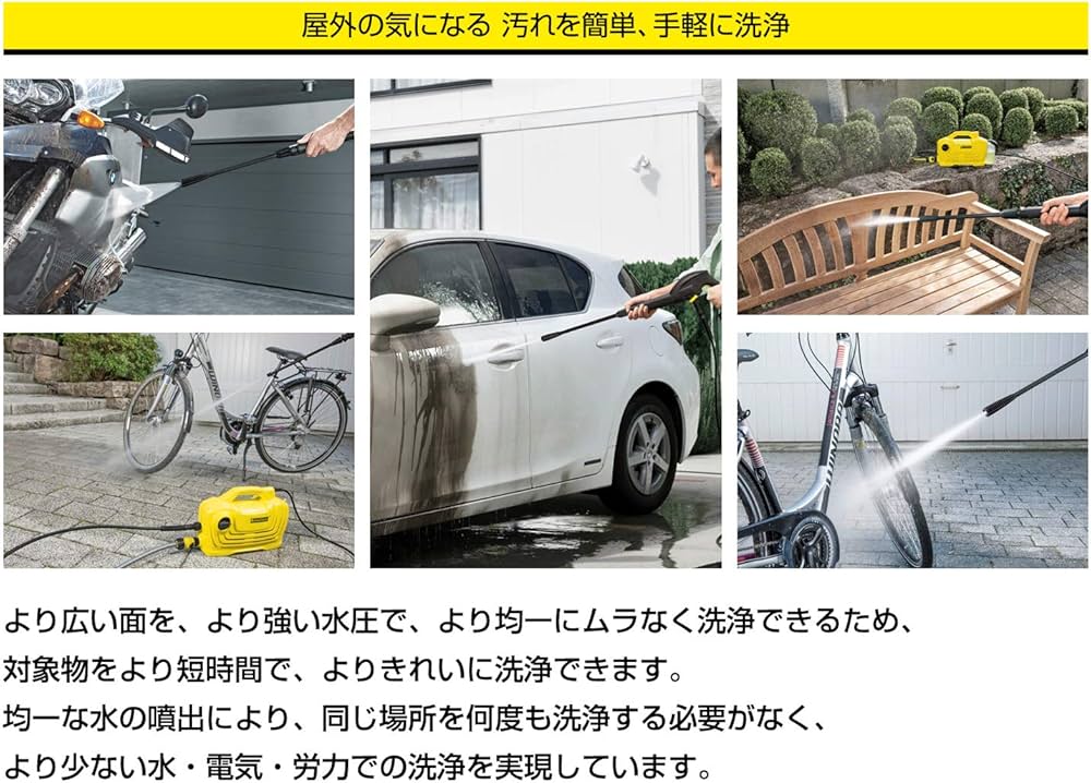 Amazon | ケルヒャー(KARCHER) 高圧洗浄機 K2 クラシック カーキット