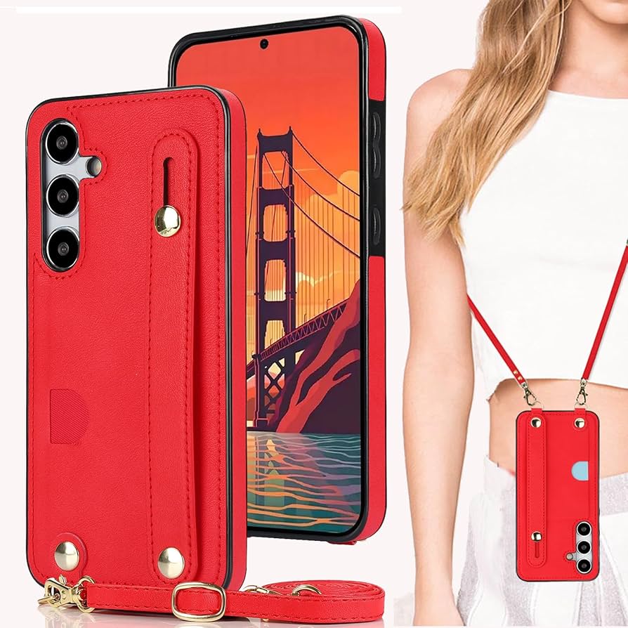 Amazon.co.jp: Galaxy S23 FE SCG24 ケース 肩掛け 首かけ 斜めがけ