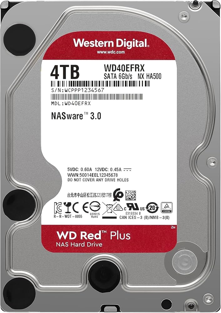 Amazon | WD HDD 内蔵ハードディスク 3.5インチ 4TB WD Red WD40EFRX