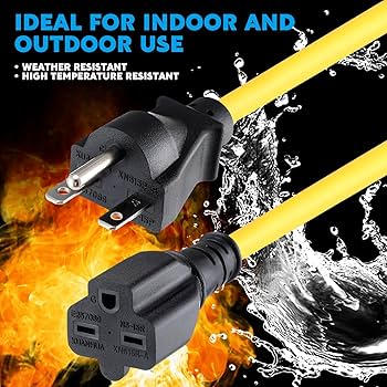 Amazon.com: Tellegloww 15ft Extension Cord Compatible with Nema 6