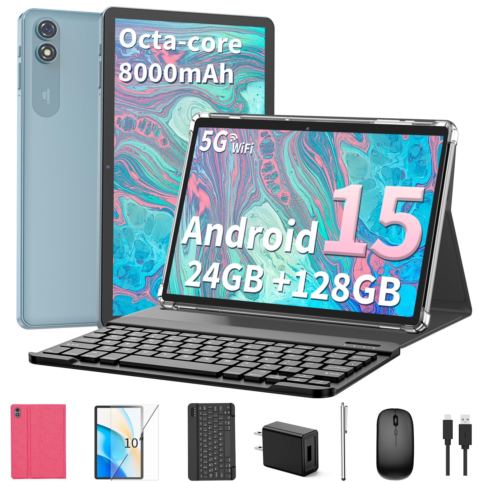 Amazon.co.jp: Android 15 タブレット 10インチ、2026 キーボード付き