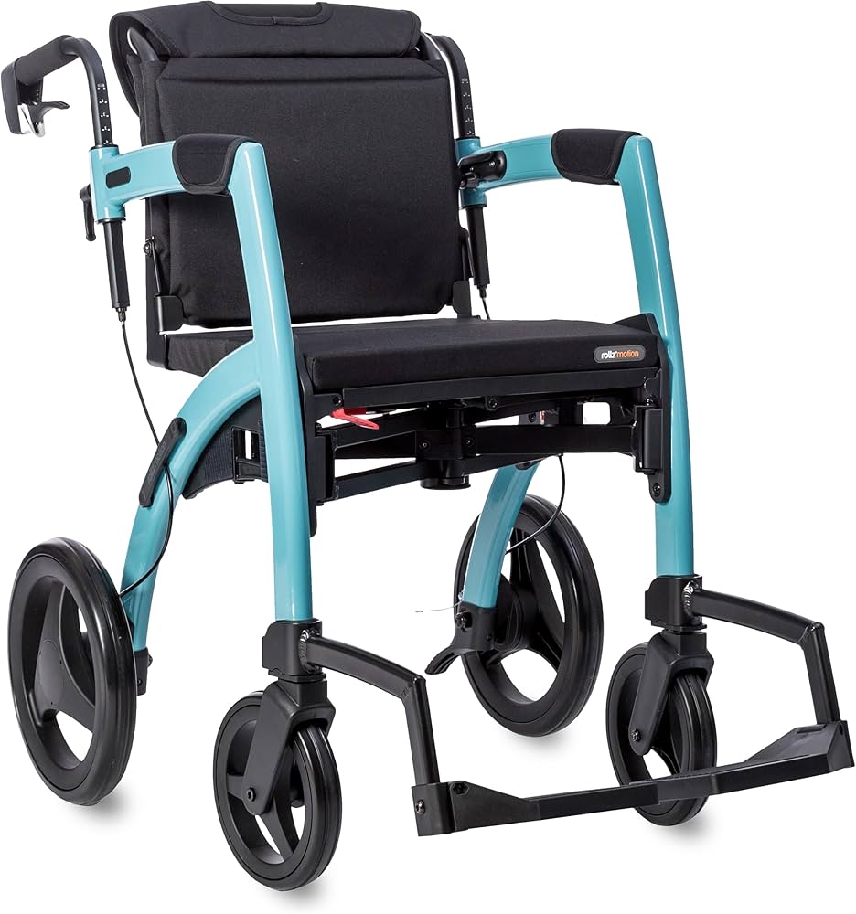 Amazon.com: Rollz Motion 2.1 Matt Black - 2 in 1 Rollator Walker