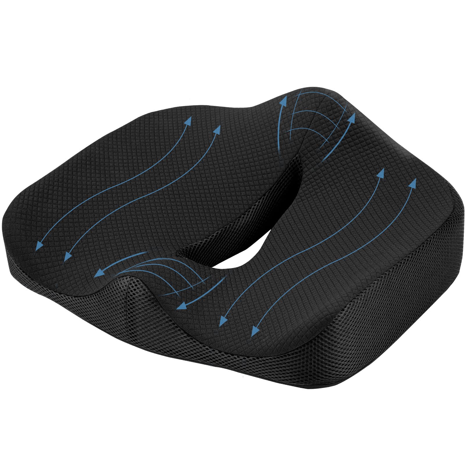 Amazon.co.jp: クッション 低反発 座布団 椅子用 体圧分散 通気性 蒸れ