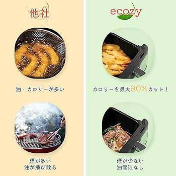 Amazon.co.jp: ノンフライヤー 【透明窓】 4.3L大容量 1-4人 エア