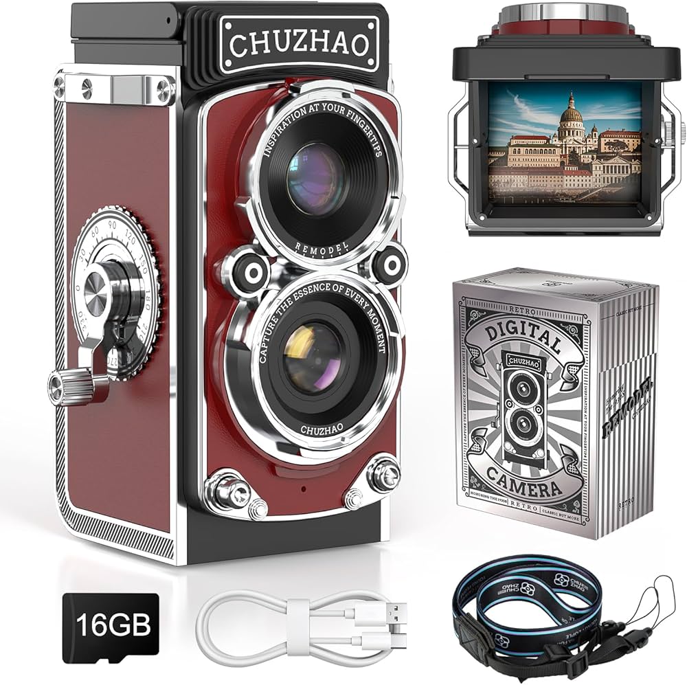 Amazon.co.jp: CHUZHAO レトロカメラ デジカメ レトロ 1080P 動画
