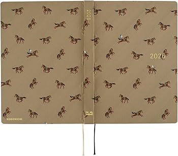 Amazon.co.jp: ほぼ日手帳 2026 HON タイ&チーフ/駆ける馬 [A5/1日1