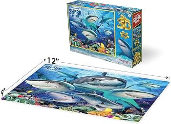 Amazon.com: Prime 3D | Selfies Howard Robinson | Shark | 100 Piece