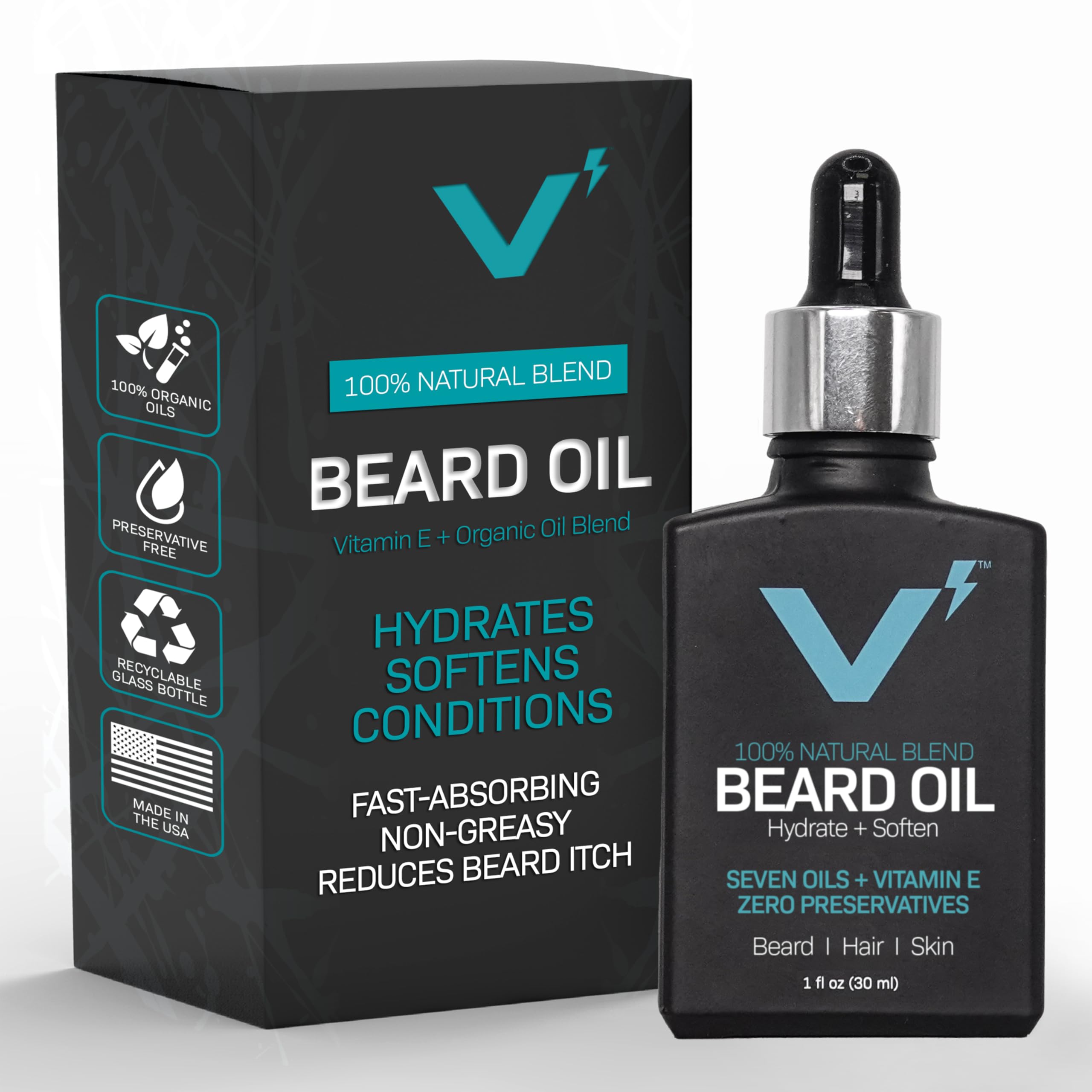 Amazon.com : VOLT Lube Beard Oil - Natural Vegan Formula with
