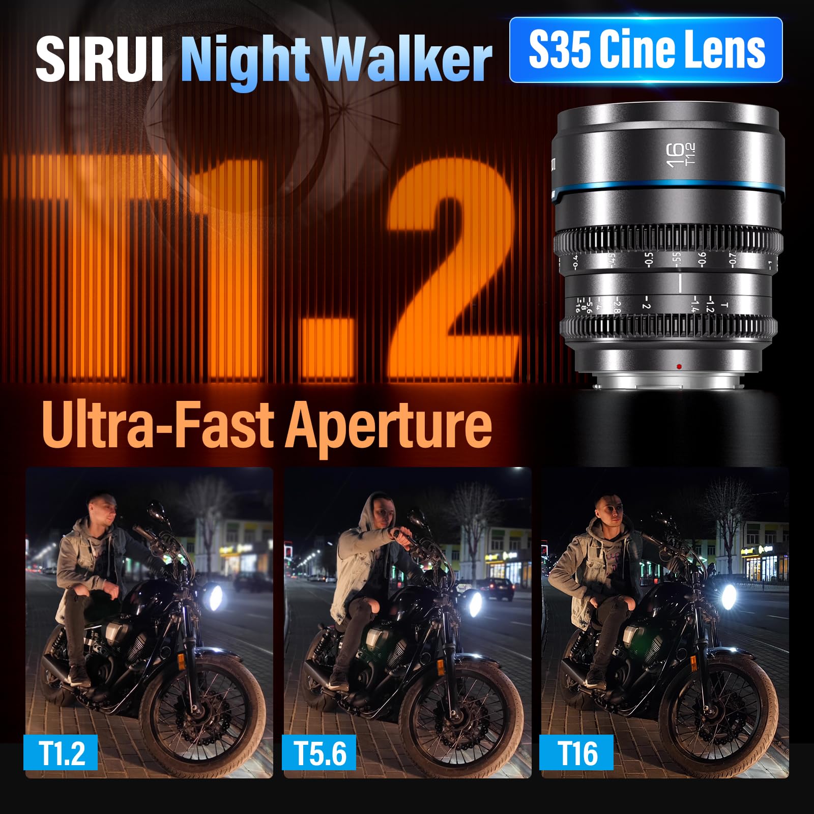Amazon.com : SIRUI Night Walker 16mm T1.2 S35 Wide Angle Cine Lens
