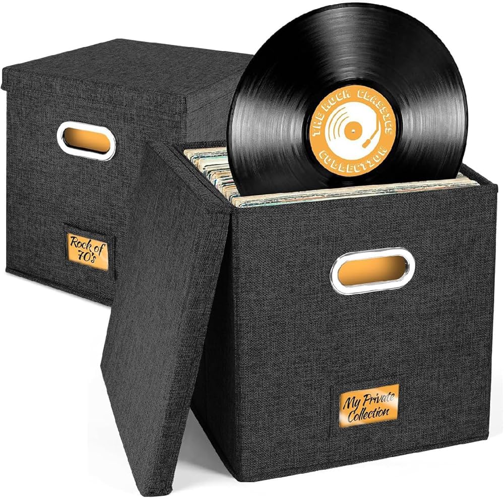 Amazon｜Boono レコード専用 レコードケース レコードボックス