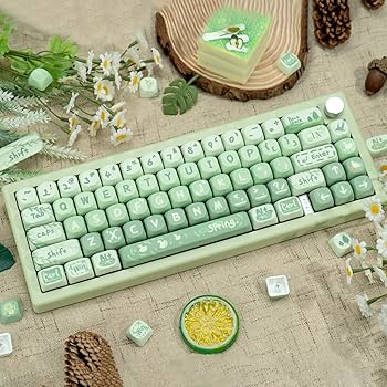 Amazon | COOMICKEY PBT キーキャップ MOAプロファイル かわいいキー