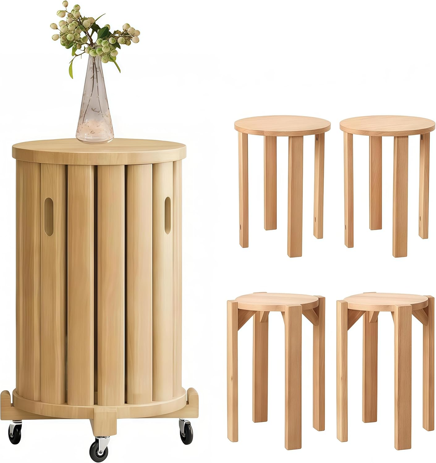 良品】浜本工芸 スツール オットマン No.2000 アイボリー 本革 良品