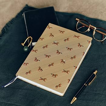 Amazon.co.jp: ほぼ日手帳 2026 HON タイ&チーフ/駆ける馬 [A5/1日1