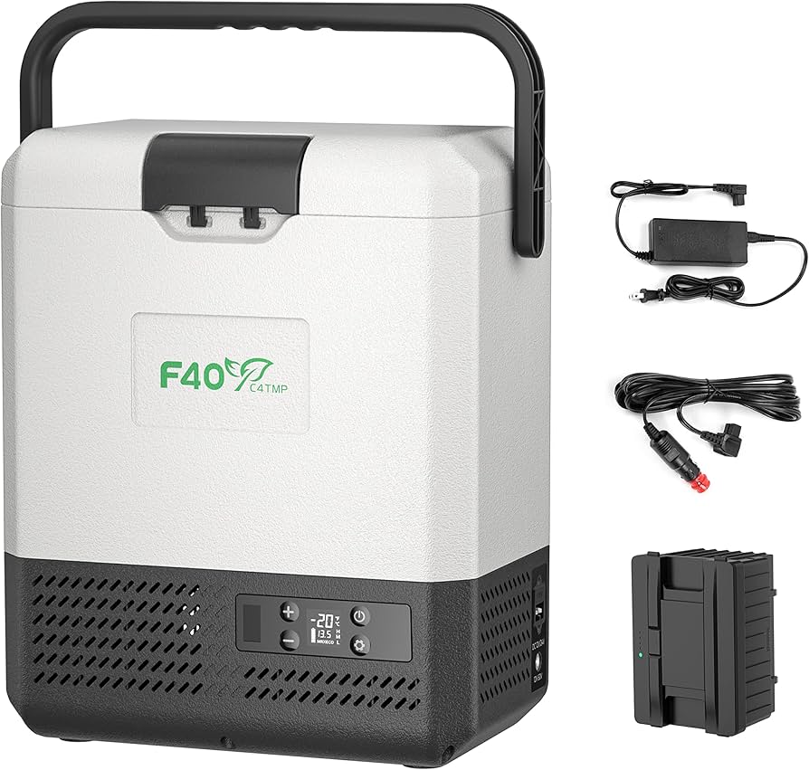 Amazon.co.jp: F40C4TMP 車載冷蔵庫 8L ポータブル 【1つバッテリー