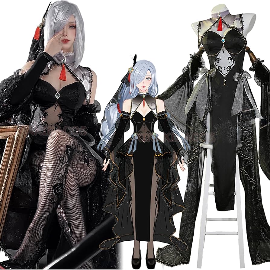 Amazon.co.jp: Plazhen 原神 コスプレ 申鶴 同人 花嫁 コスプレ衣装 10