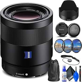 Amazon.com : Sony Sonnar T FE 55mm f/1.8 ZA Lens (SEL55F18Z) +