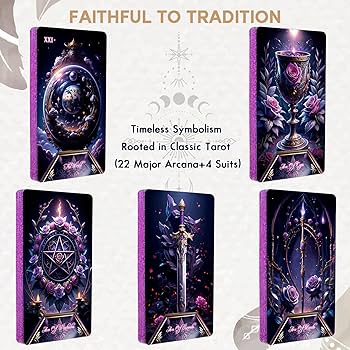 Amazon.com: BQLXBABLT Tarot Cards Deck for Beginners with Guide