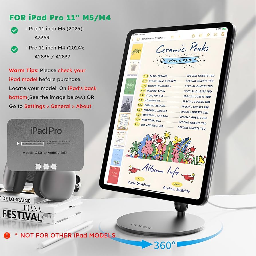 Amazon.co.jp: LULULOOK マグネット式ワイヤレス充電スタンド iPad Pro