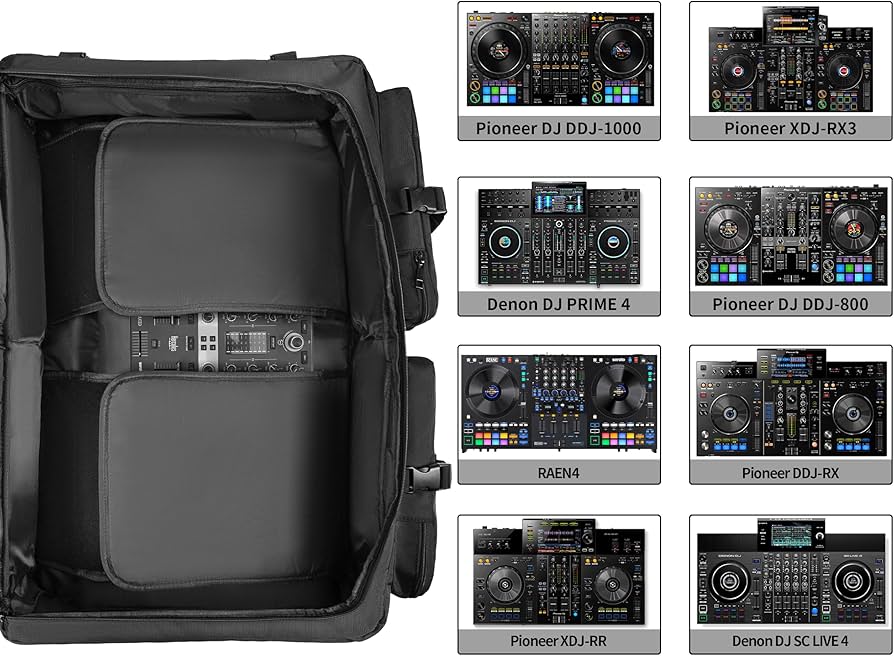 Amazon.com: Rabjen DJ Backpack for Club Gigs, DJ Mixer Case