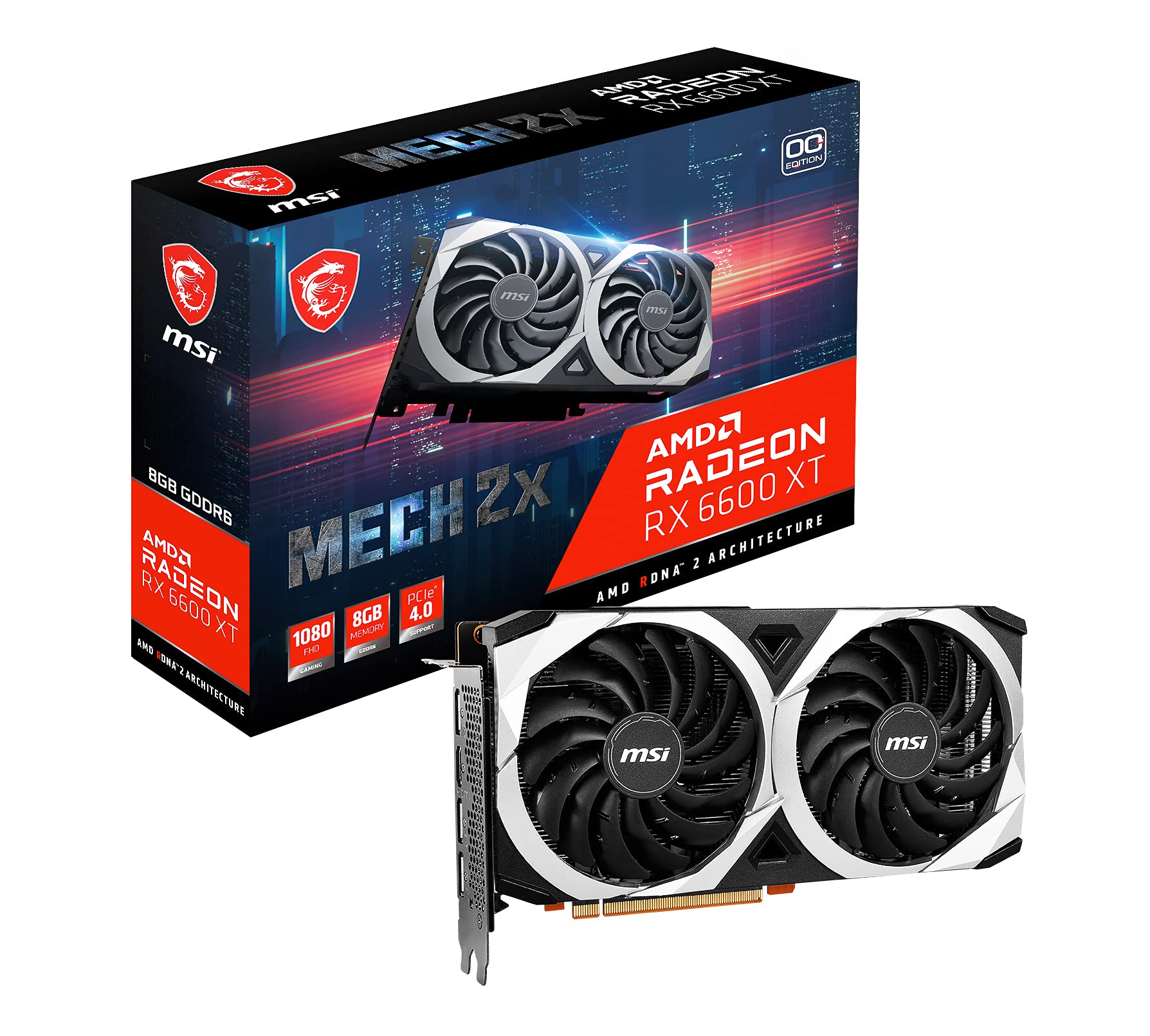 Amazon.com: msi Gaming AMD Radeon RX 6600 XT 128-bit 8GB GDDR6 DP