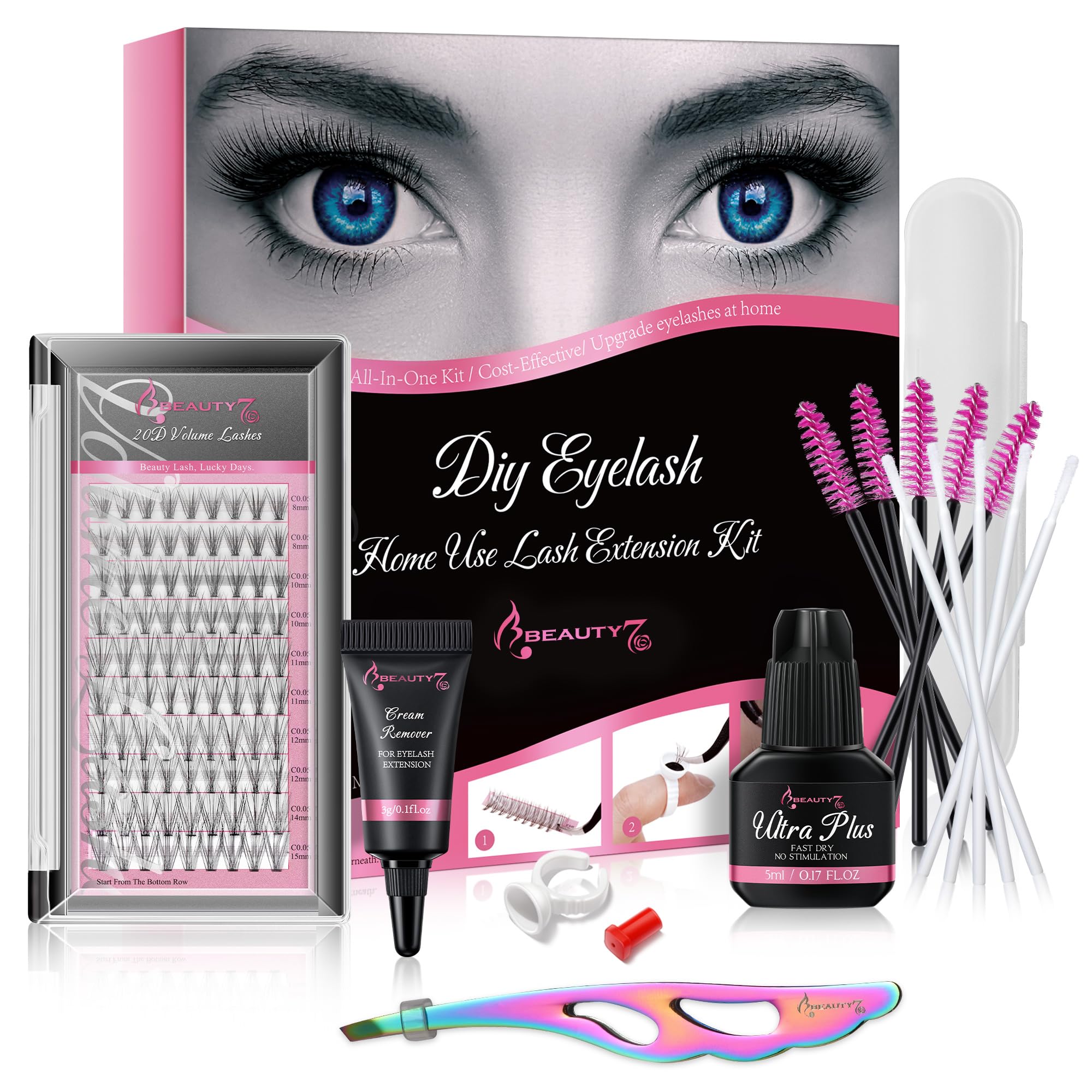 Amazon | Beauty7 セルフ マツエク キット まつげエクステ セット 全部