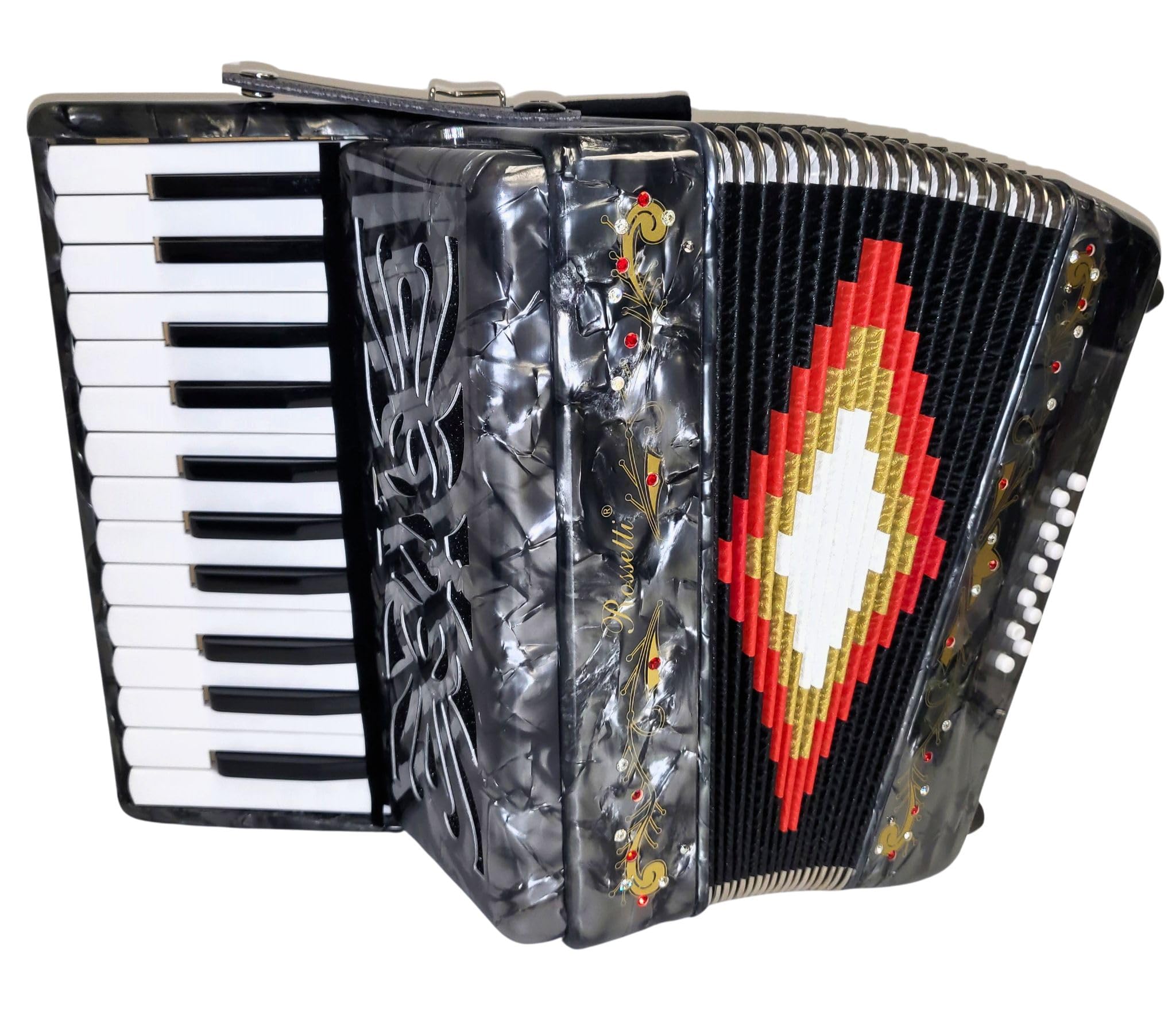 Amazon.com: Rossetti 2512 Piano Accordion 12 Bass 25 Keys with