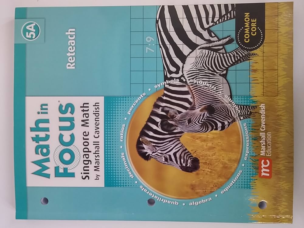 Amazon | Math in Focus: Singapore Math Reteaching, Book a Grade 5