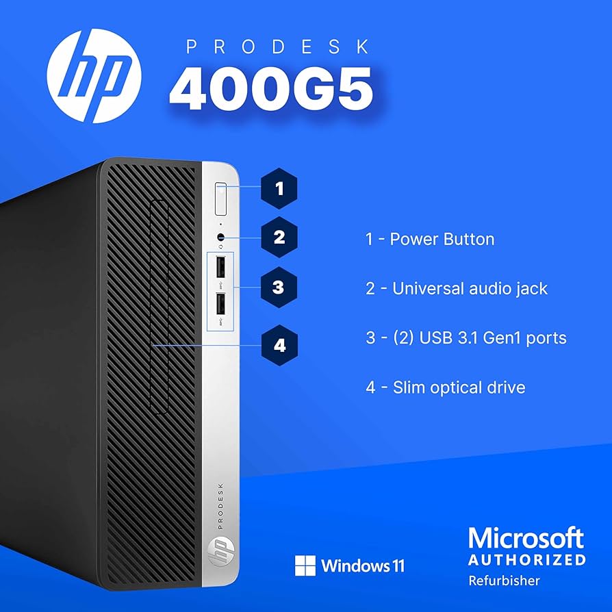 Amazon.com: HP 400G5 ProDesk Desktop PC | Windows 11 Pro | Intel