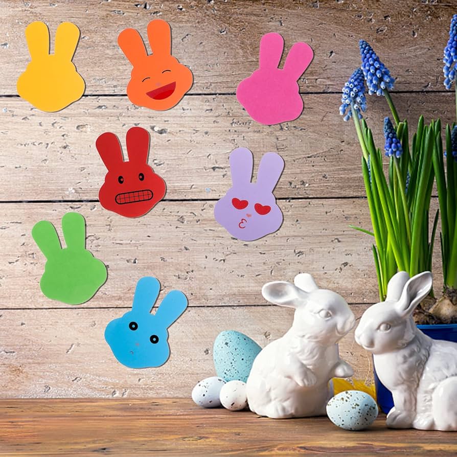 Amazon.com: 72Pcs Bunny Rabbit Cutouts Paper Bunnies 6 Inch Bunny