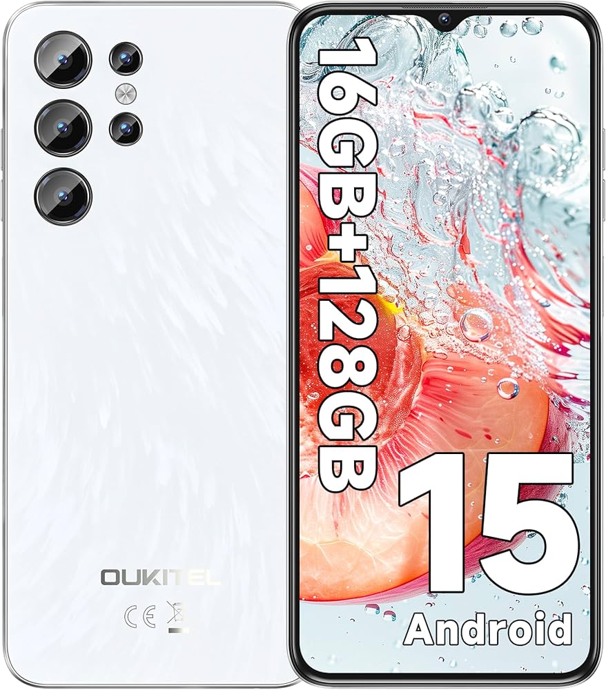 OUKITEL C1 Unlocked Cell Phone, Android 15 Phone, 16GB RAM, 128GB