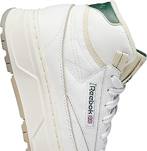 Reebok,Club C Geo Mid,FTWR White/Chalk/Dark Green,7.5 : Amazon.ca