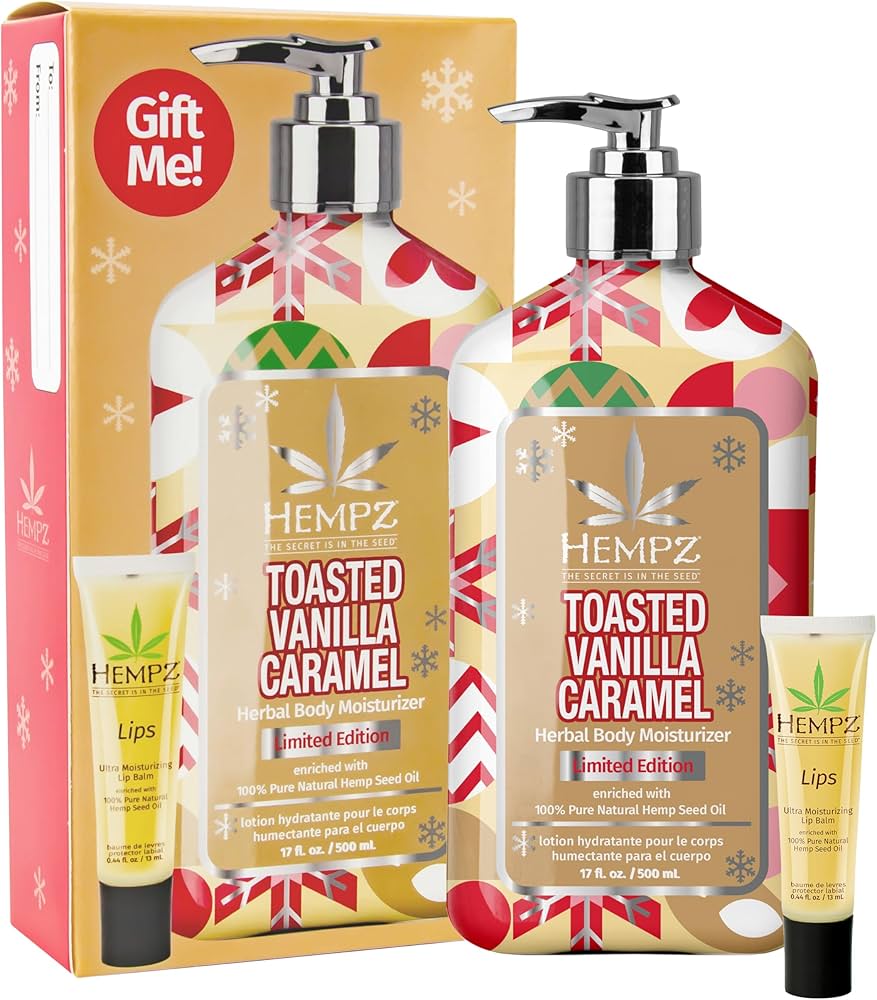 Amazon.com : Hempz Toasted Vanilla Caramel Gift Set, Body Lotion