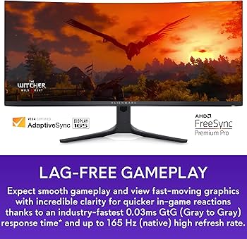 Amazon.com: Alienware AW3423DWF Curved QD-OLED Gaming Monitor - 34