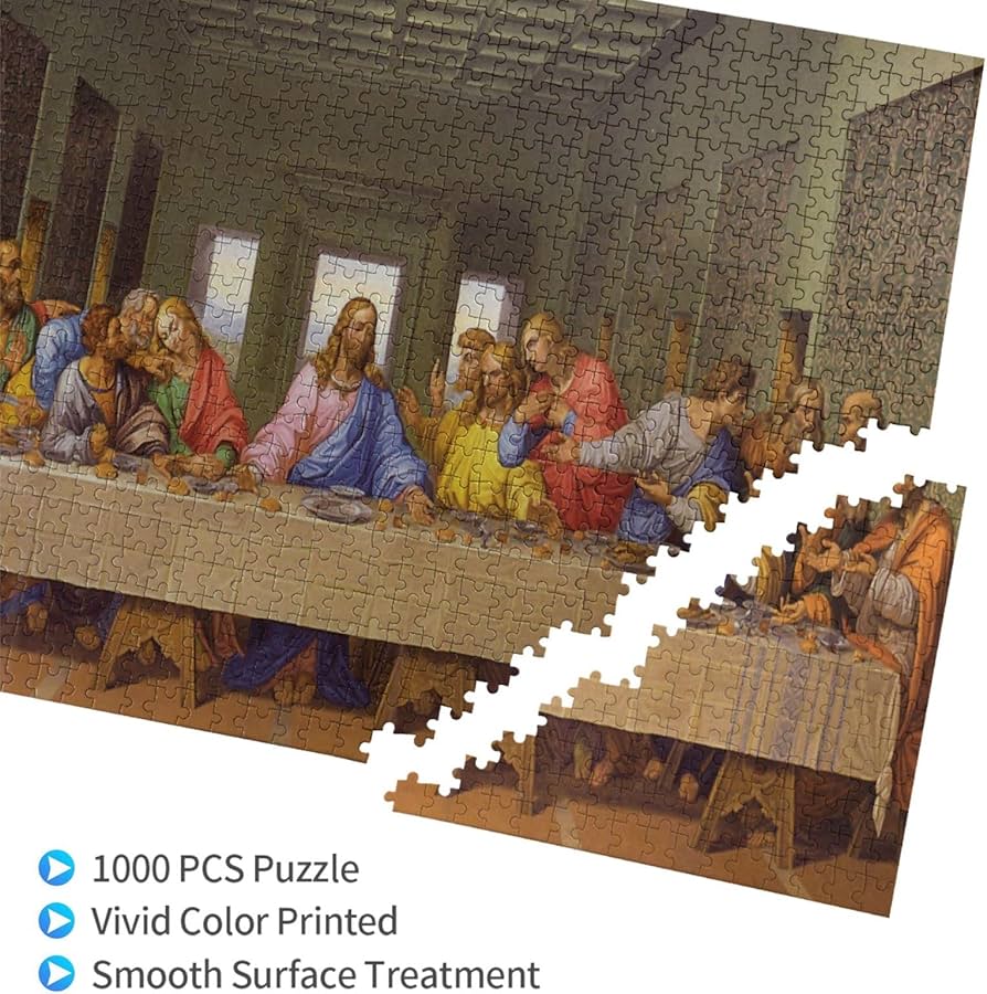 Amazon.co.jp: 最後の晩餐 1000ピースジグソーパズルピースアート